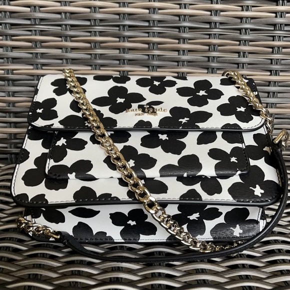Kate Spade remi graphic blooms flap chain crossbody - Picture 8 of 16